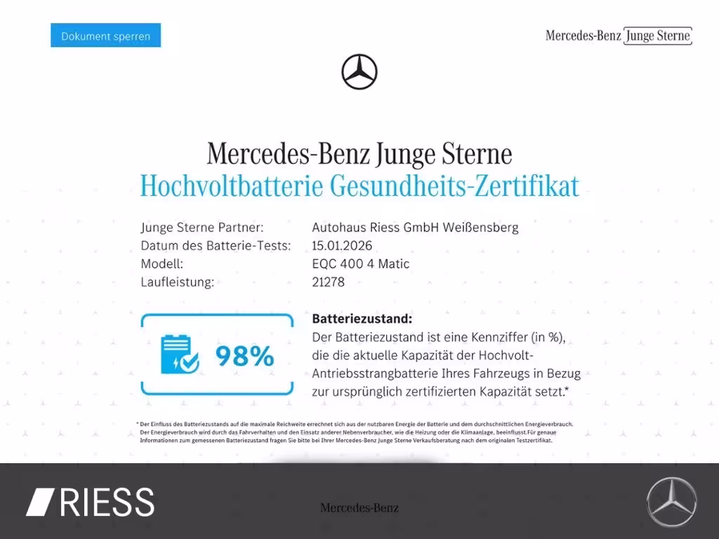 Mercedes-Benz EQC 400 4M AMG+Multib.+Kamera+PTS+Sound-System - Bild 20