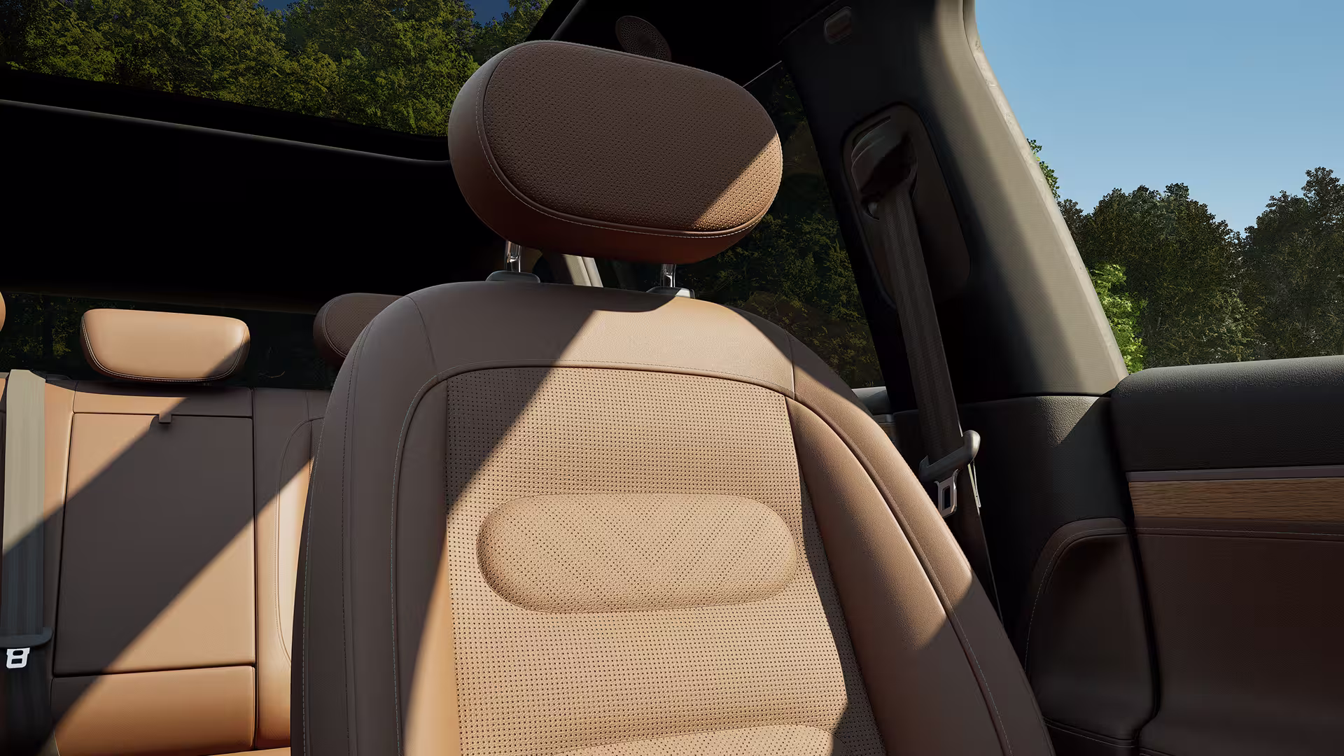 smart #5 braune Sitze, Kunstleder