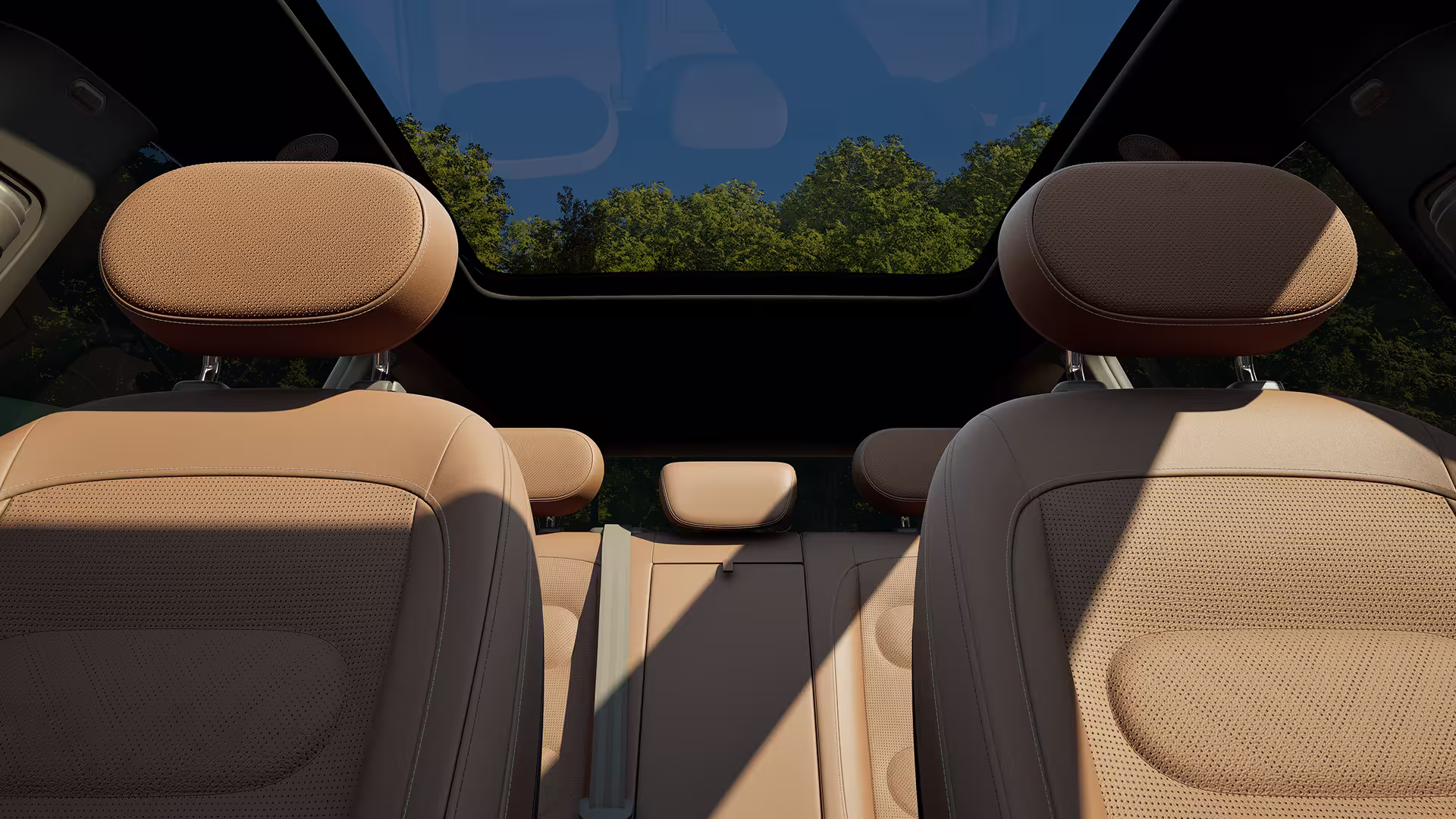 smart #5 Sicht nach hinten und auf Panoramadach