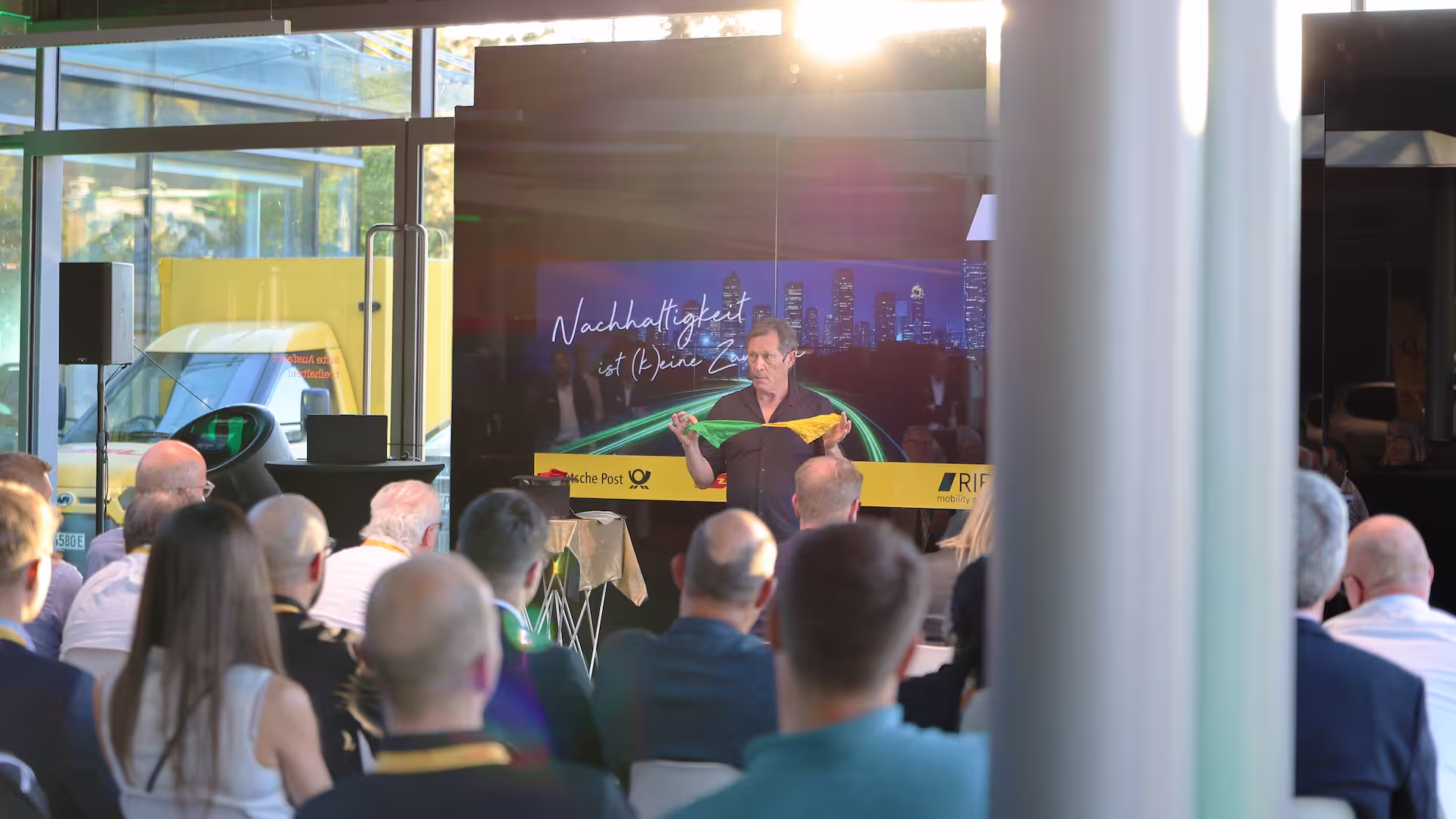 Bild RIESS Event Nachhaltigkeit mit DHL Post