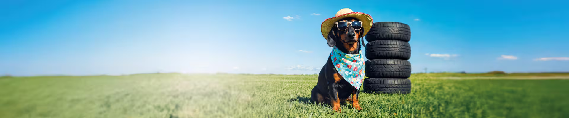 Boxenstopp Räderwechsel Aktion 2026 Frühling - Anton auf der grünen Wiese
